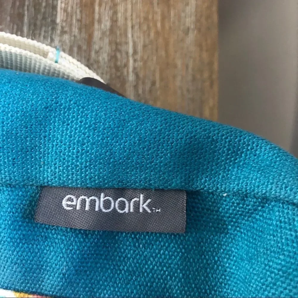 Embark For Target turquoise textile hobos bag